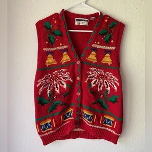 Vintage Jennifer Moore Christmas Vest